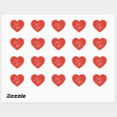 Zacht Liefde Hart Sticker  (Vel)