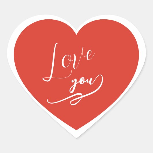 Zacht Liefde Hart Sticker  (Voorkant)