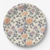  zacht lila en oranje bloemontwerp