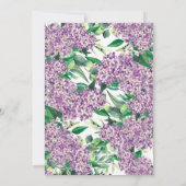 Zacht Lila Vrijgezellenfeest Kaart (Achterkant)