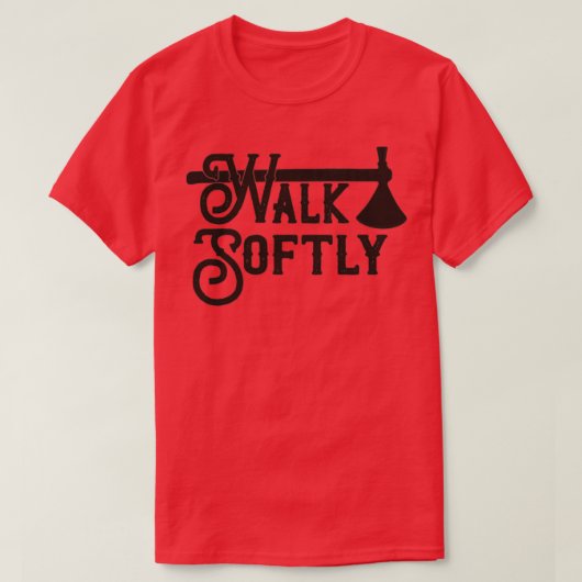 zacht lopen t-shirt (Design voorkant)