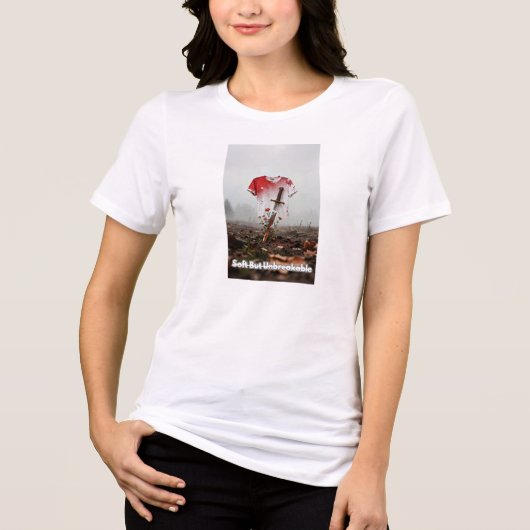 Zacht maar onbreekbaar Tri-Blend shirt (Voorkant)