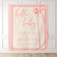 Zacht Meisje Bloemen Romantisch Blush Roze Bow Coq