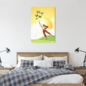 Zacht | Meisje met Butterflies Canvas Kunst (Insitu (Slaapkamer))