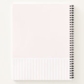 Zacht Meisje Roze Bow Notitieboek (Achterkant)