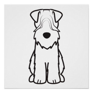 Zacht Met een laag bedekt Wheaten Terrier Poster