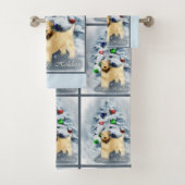 Zacht met wieltjes kerstmis bad handdoek (Insitu)