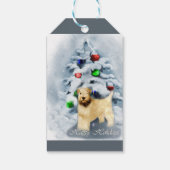 Zacht met wieltjes kerstmis cadeaulabel (Achterkant)