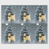 Zacht met wieltjes kerstmis cadeaupapier (Vlak)