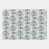 Zacht met wieltjes kerstmis inpakpapier vel (Voorkant 3)