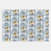 Zacht met wieltjes kerstmis inpakpapier vel (Voorkant 2)