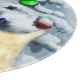 Zacht met wieltjes kerstmis snijplank (Hoek)