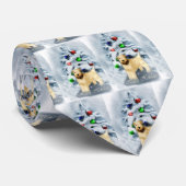 Zacht met wieltjes kerstmis stropdas (Opgerold)