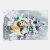 Zacht met wieltjes kerstmis theedoek (Horizontaal)