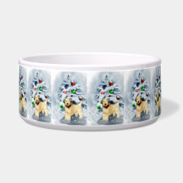 Zacht met wieltjes kerstmis voerbakje