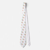 Zacht met wieltjes Terrier Dog Geo Pastel Stropdas (Voorkant)