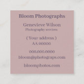 Zacht mooi lavendel veld Visitekaartje (Achterkant)