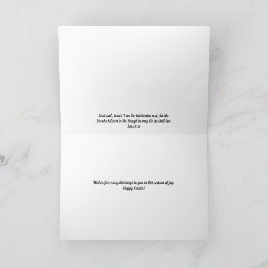 Zacht Mooie Iris Bloem Pasen Kaart (Binnen)