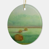 Zacht-morgen-lichtuur in het veld keramisch ornament (Links)