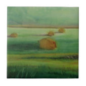 Zacht-morgen-lichtuur in het veld tegeltje (Voorkant)