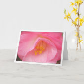 Zacht nam camelia toe kaart (Gele Bloem)