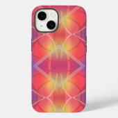 Zacht neon gelaagd Abstract Ontwerp Case-Mate iPhone Case (Achterkant)