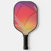 Zacht neon gelaagd Abstract Ontwerp Pickleball Paddle (Voorkant)