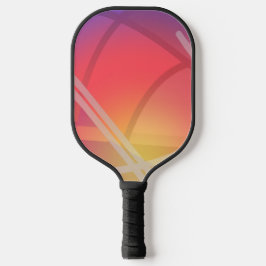 Zacht neon gelaagd Abstract Ontwerp Pickleball Paddle