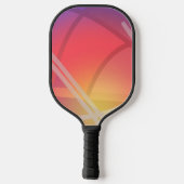 Zacht neon gelaagd Abstract Ontwerp Pickleball Paddle (Achterkant)