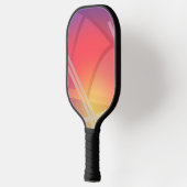 Zacht neon gelaagd Abstract Ontwerp Pickleball Paddle (Links)