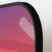 Zacht neon gelaagd Abstract Ontwerp Pickleball Paddle (Links Detail)