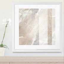 Zacht neutraal geometrisch Abstract wandbeeld
