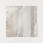 Zacht neutraal geometrisch Abstract wandbeeld Wandkleed (Voorkant)