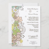 Zacht neutraal Vloertuinhuwelijk - Aangepast Kaart (Achterkant)