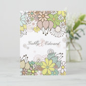 Zacht neutraal Vloertuinhuwelijk - Aangepast Kaart (Staand voorkant)