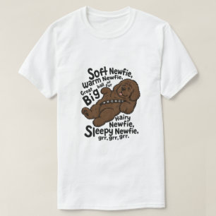 Zacht Newfie Gedicht (bruine newf) T-shirt