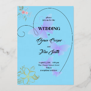 ZACHT ONTWERP MET HARTGRENS FOLIE UITNODIGING