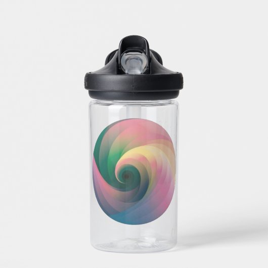 Zacht ontwerp van kleurverloop tijdens windvlagen waterfles (Voorkant)