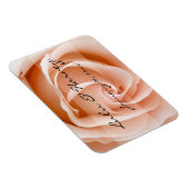 Zacht Oranje Roos Personal Wedding Magneet (Rechterzijde)