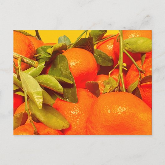 Zacht Oranje vruchtensap Briefkaart (Voorkant)