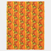 Zacht Oranje vruchtensap Fleece Deken (Voorkant)