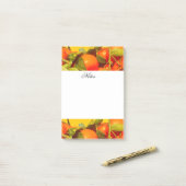 Zacht Oranje vruchtensap Post-it® Notes (Op bureau)