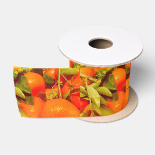 Zacht Oranje vruchtensap Satijnen Lint