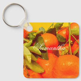 Zacht Oranje vruchtensap Sleutelhanger