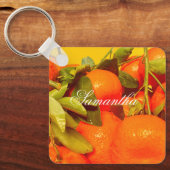 Zacht Oranje vruchtensap Sleutelhanger (Voorkant)