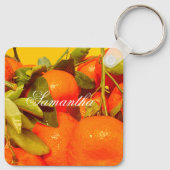 Zacht Oranje vruchtensap Sleutelhanger (Achterkant)