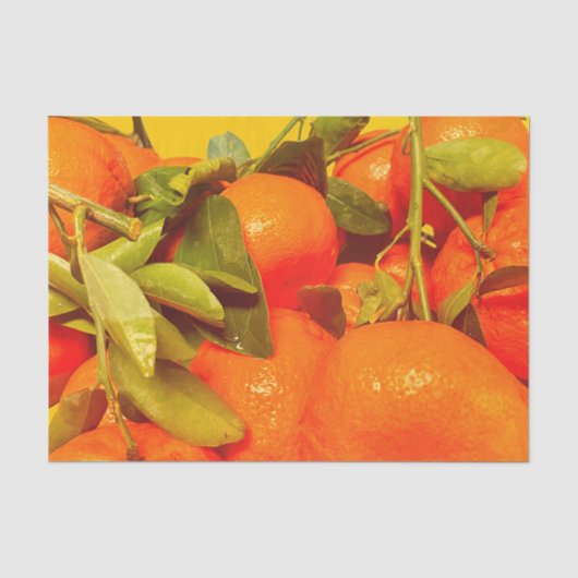 Zacht Oranje vruchtensap Tissuepapier (Voorkant)