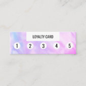 Zacht Paars blauw deeg Abstract 5 Klantenkaartje (Voorkant)