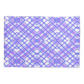 Zacht Paars blauw geplakt pastel monogram personal Kussensloop (Achterkant)