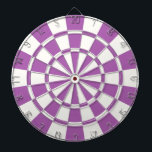 Zacht Paars en wit Dartbord<br><div class="desc">Zachte Paarse en witte dartboard</div>